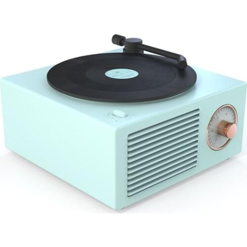 Multifunctional Retro Bluetooth Speaker Vinyl Record Player Bluetooth 5.0 Wireless Speakers Mini Portable TF AUX Audio MP3