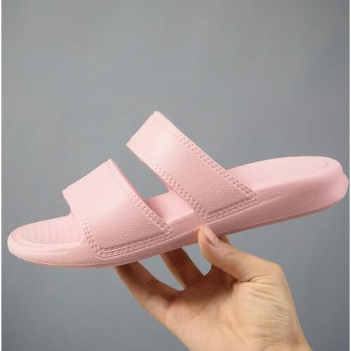 Fashion Slippers Women Thick Platform Indoor Bathroom Slipper Soft EVA Anti-slip Home Floor Slides Ladies Summer Light Shoes Men