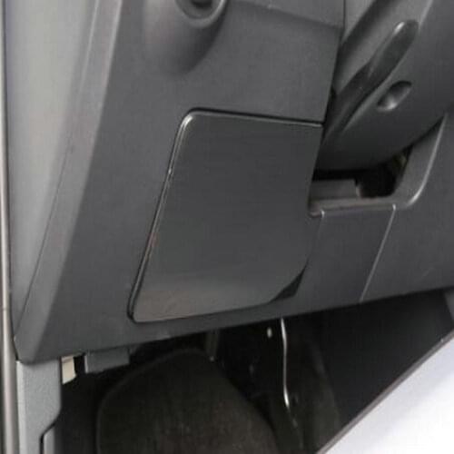 SBTMY Stainless steel decorative patch for the front panel of the main drivers storage box for Volkswagen vw t roc T-Roc 2018