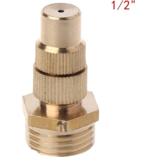 1/2" DN15 Garden Irrigation Brass Adjustable Spray Misting Nozzles Spray Head