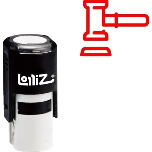 LolliZ Court Self-Inking Rubber Stamp - Modern Symbol Series