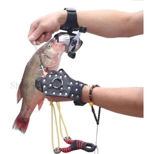 High Quality Precision Slingshot Shooting Fish Slingshot Outdoor Fishing Catapult with High Power Rubber Band