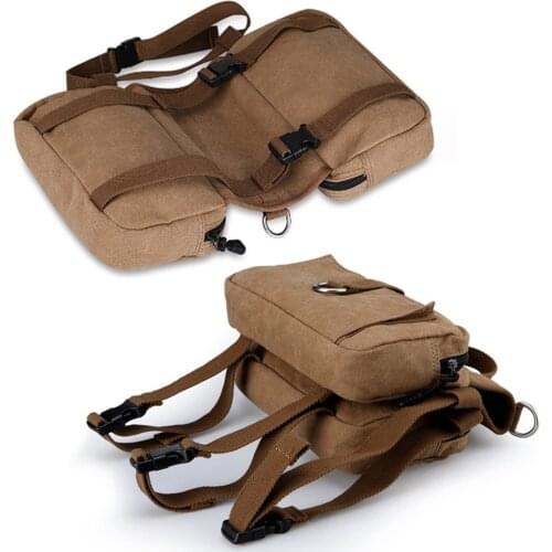 Dog Pack Hound Travel Camping Hiking Backpack Saddle Bag Rucksack for Medium and Large Dog (Khaki)