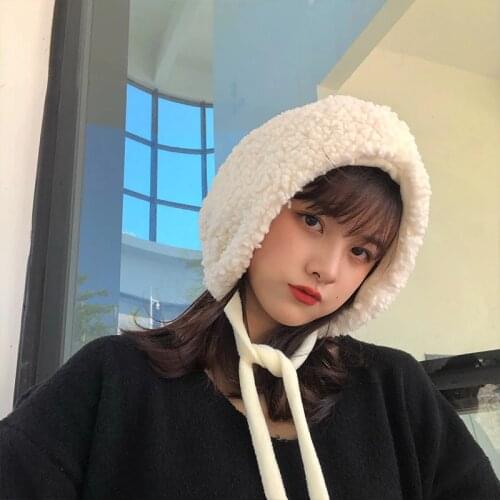 Autumn Winter Womens Hat Cap Hip-Hop Cap Turban Solid Beanie Hats for Women Warm Beanies Caps Lovely Student Cap Gift