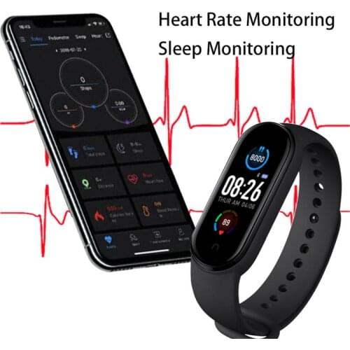 M5 SmartWatches Sport Fitness Tracker Pedometer Heart Rate Blood Pressure Monitor Smart Band Bluetooth Bracelet Wristband M5