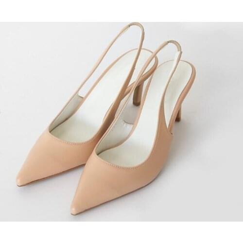 ZHENZHOU 6CM/8CM PUMPS New high-heeled shoes with baotou sandals hollow European and American fashion pointed shoes