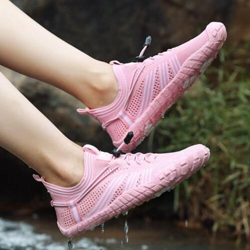 Men Five Fingers Water Shoes Solid Swimming Hiking Elastic Band Breathable Quick DryWomen Beach Shoes Aqua Shoes Sneakers