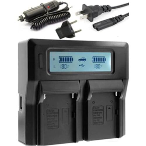 Ultra Fast LCD Dual AC/USB Charger Kits for Nikon EN-EL9, EN-EL9a, ENEL9, ENEL9a, EL9, EL9a