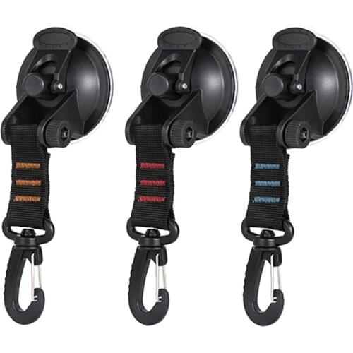 Universal Outdoor Suction Cup Anchor Securing Hook Tie Down Camping Tarp As Car Side Awning Pool Tarps Tents Securing Hook