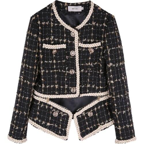 Womens coat hem detachable woolen short loose suit version of autumn and winter new