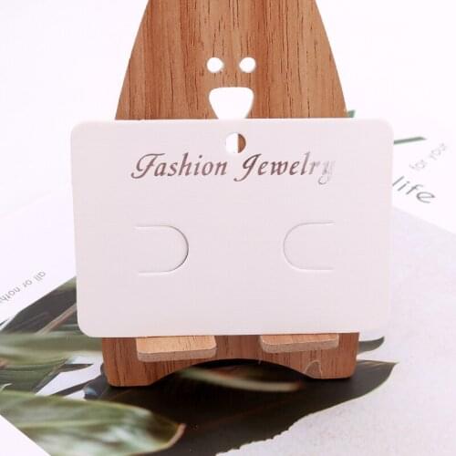 100Pcs/Lot White card Handmade with fashion jewelry 6.5x9.5cm Hair Clip Card Paper Jewelry Display Cards Hair Accessory Hairpin