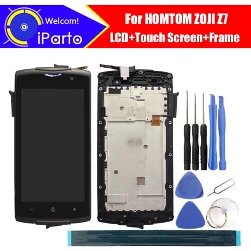 5.0 inch HOMTOM ZOJI Z7 LCD Display + Touch Screen Digitizer + Frame Assembly 100% Original LCD + Touch Digitizer for ZOJI Z7