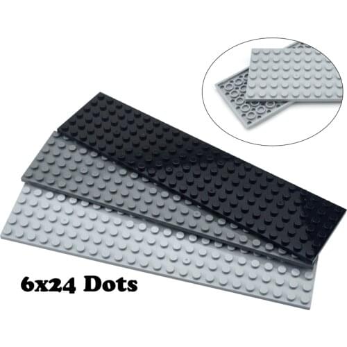 6x24 Dots Thin Figures Bricks DIY Building Block Educational Creative Size Compatible With ledu Toys for Children Christmas gift