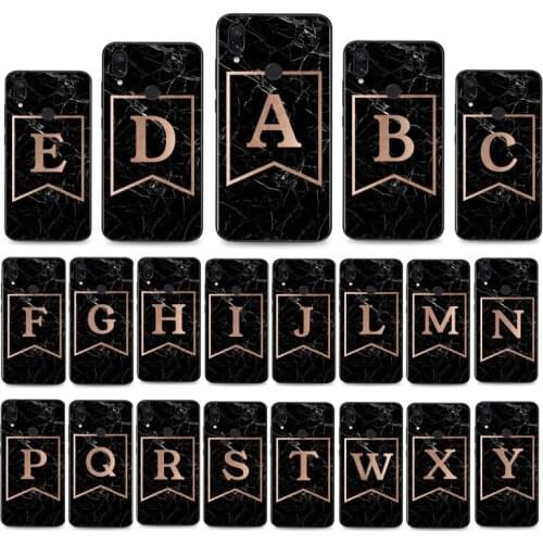 Custom Rose Gold Name Marble Phone Cases For Xiaomi Redmi note10 Note7 Pro Note8 Pro Note9 Note10Pro Redmi9C Poco X3
