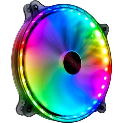 Coolmoon CR200mm Case Fan RGB Silent Streamer Led Computer Mainframe 20cm Cooling Fan