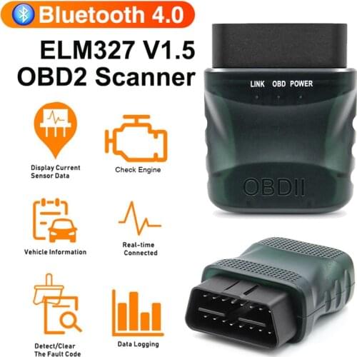 New OBD V2.1 V1.5 mini ELM327 OBD2 Bluetooth Auto Scanner OBDII 2 Car ELM 327 Tester Diagnostic Tool for Android Windows Symbian