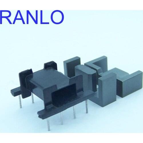 EFD20 4+4pin PTH transformer bobbin magnetic ferrite core N87 N97 PC44 TP4A AL:1450 Ae: 30.36
