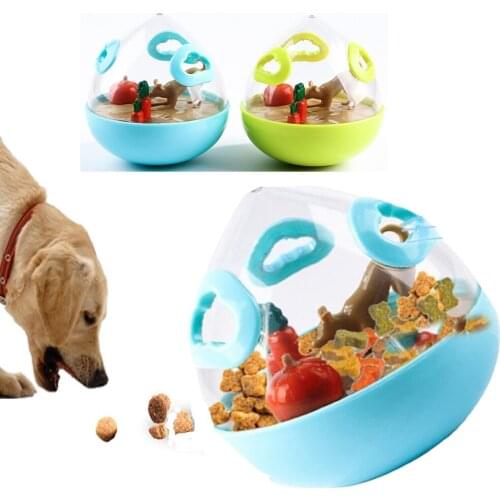 Pet Dog Toys Dog Bowl Leak-proof Ball Pet Toys Automatic Funny Feeding Pet Bite Cat Dog Tumbler Toys Dogs Train Spill Food Ball