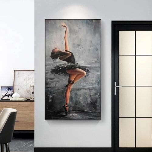 Canvas Painting Wall Art Portrait Art Art Poster and Print Art Beautiful Ballerina Picture for Living Room Home Decor Modern