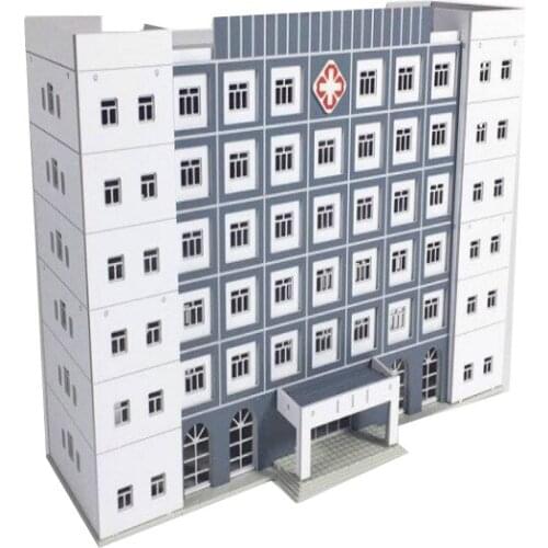 1/150 160 Architectural Scene Model Anime Regular Hospital Building For Hobby Model Maker