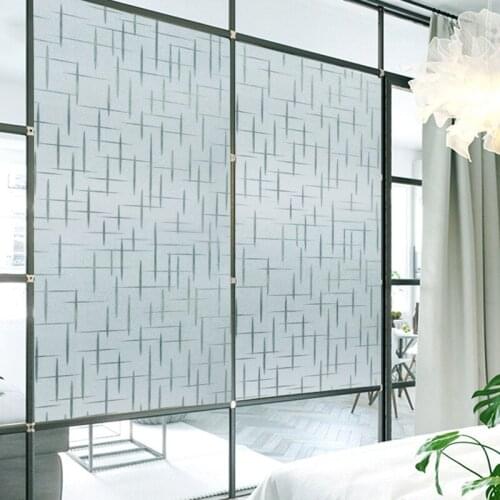 Irregular non-adhesive electrostatic film frosted window cellophane privacy opaque heat insulation window paper glass pvc film