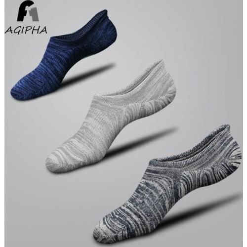 Solid Color No Show Summer Socks for Women Silicone Anti Slip Invisible Cotton Thin Socks Ladies 6 Colors Casual Sock Sokken