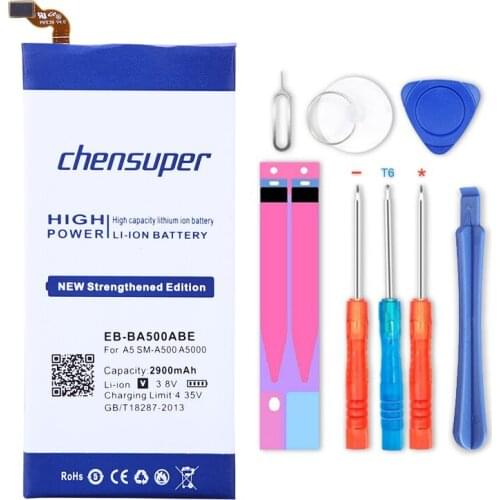 NEW chensuper 2900mAh EB-BA500ABE Battery for Samsung Galaxy A5 A5000 A5009 SM-A500F A500F SM-A500 A500