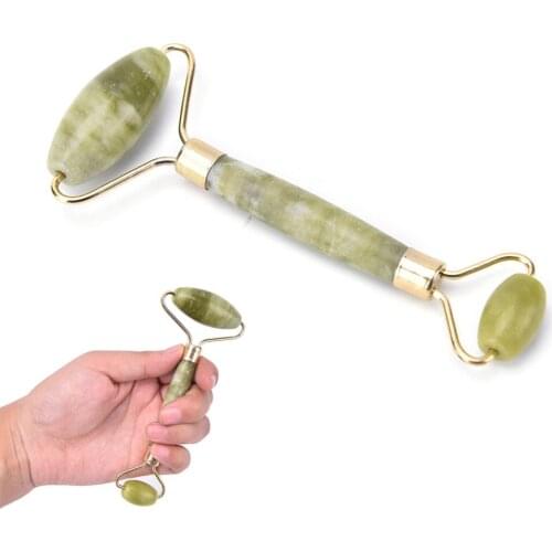 New Chinese Traditional Craft Nature Green Healthy Body Head Neck Foot Jade Roller Facial Face Beauty Massager