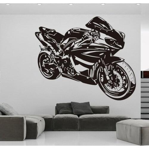 Hunting Driver Sticker, Motorcycle Wall, Traffic Vinyl Sticker, Boy Room Vinyl Sticker, Living Room Decoration, Motorcycle