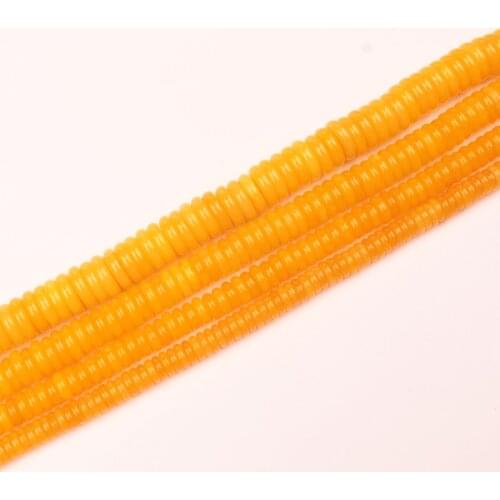 Wholesale Yellow Jades Rondelle Loose Beads 15" For DIY Jewelry Making ,We provide mixed wholesale for all items