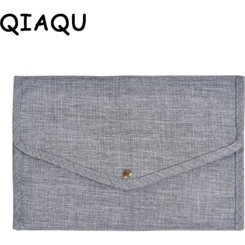 QIAQU Hanging Portable Women Cosmetic Clips Cosmetic Bag Organizer Bathroom Simple Shower Toiletries Beauty Makeup Bag