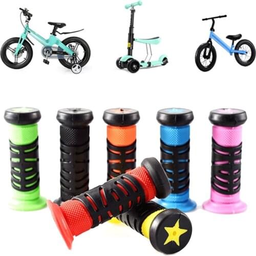 Rubber Bike Bicycle Handle Bar Grips Tricycle Scooter Handlebar For Kids Child Non-Slip Waterproof Cycling Shift Handle Grips