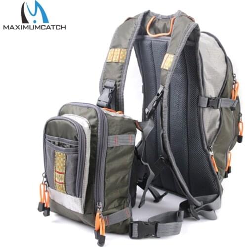 Maximumcatch DUO Fishing Bag Fly Fishing Backpack with Tackle Chest Pack