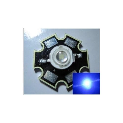 3W royal blue LED high power led lamp with 20mm AL PCB 450-455NM Free shipping
