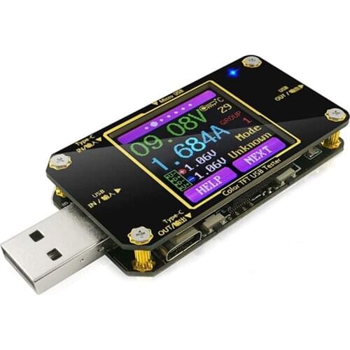 USB Voltage Tester And Current Tester With Bluetooth USB Power Meter Digital Voltage Power Display Color USB Multimeter