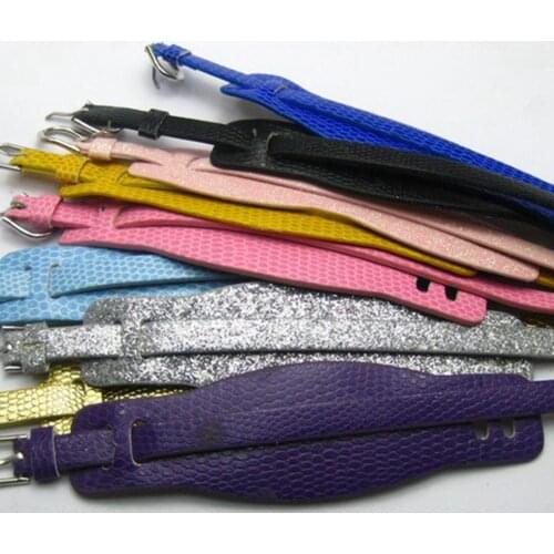 Wholesale10 Mixed Color PU leather Bracelet Wristband DIY Fit 8mm Slide Charm