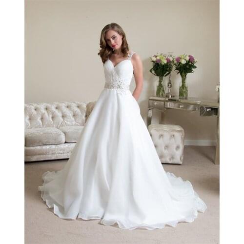 Vestido De Noiva Foto Real Beading Sexy Vintage Wedding Dress 2016 A-Line Bridal Dresses Robe De Mariage Dlicate Chiffon W0605M