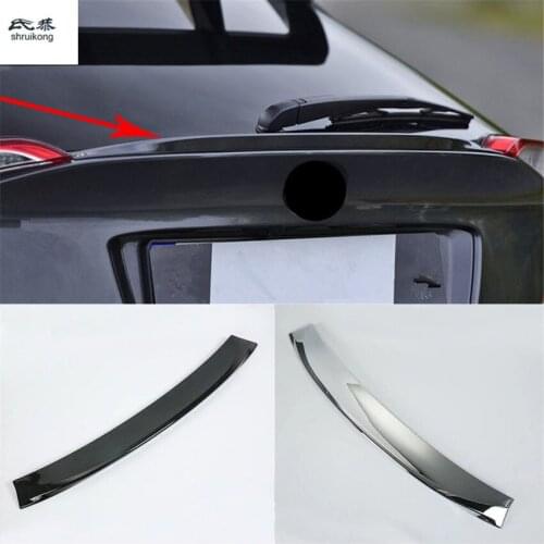 1PC Carbon Fiber ABS Car Sopiler Tail Rear Bumper Protector For 2016 2017 2018 Toyota C-HR CHR C HR