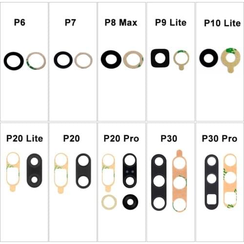 10X Rear Back Camera Lens Glass Replacement For Huawei P30 Pro Lite P20 Pro Lite P6 P7 P8 MAX P9 P10 Lite with Sticker Adhesive