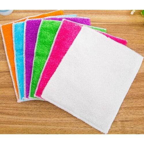 20pcs high efficient ANTI-GREASY bamboo fiber washing dish clothes,magic multi-function wipping/cleaning rags