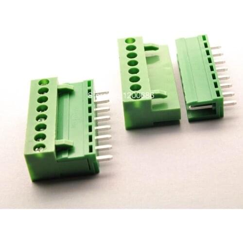 3.96mm pitch 8pin Terminal plug type 300V 10A connector pcb screw terminal block connector