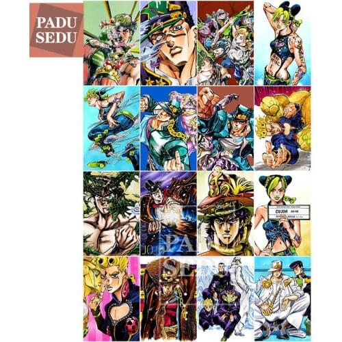 5D DIY Diamond Wall Painting JoJo Bizarre Adventure Joestar Family Japanese anime Daimond Embroidery Cross Stitch kit Home Decor