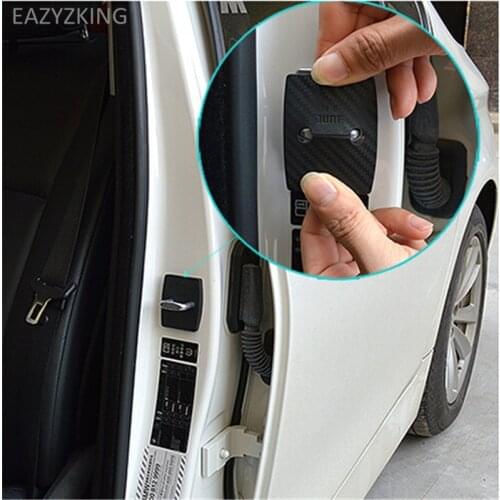 Car styling 4pcs/set Stainless Steel Car Door Lock Buckle Protective Cover for BMW 1 2 3 4 5 6 7 M-series X1 X3 X4 X5 X6 F10 F31