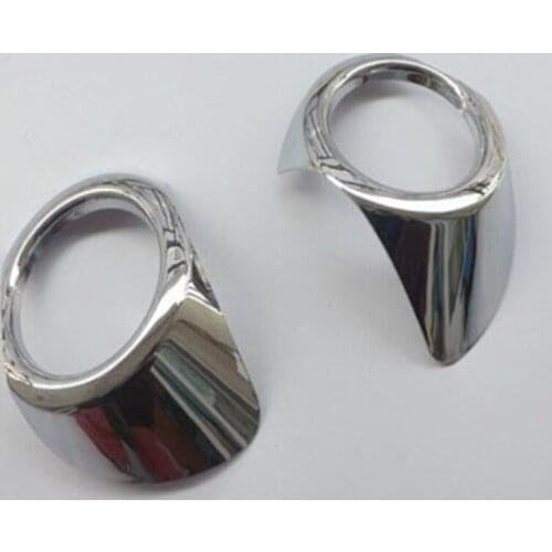 For Suzuki SX4 S Cross 2013 2014 ABS Chrome Front Fog Lamp Covers Car Styling Stickers Auto Accessories 2 Pcs