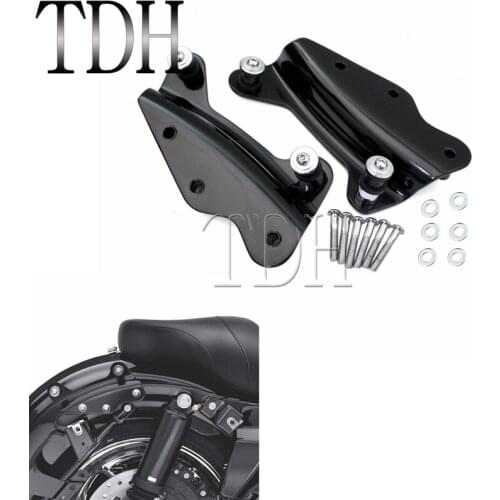Black Motorcycle Detachable Sissy Bar Luggage Racks 4 Point Docking Dock Hardware Kit For Harley Touring FLHR FLHT FLTR 09-13