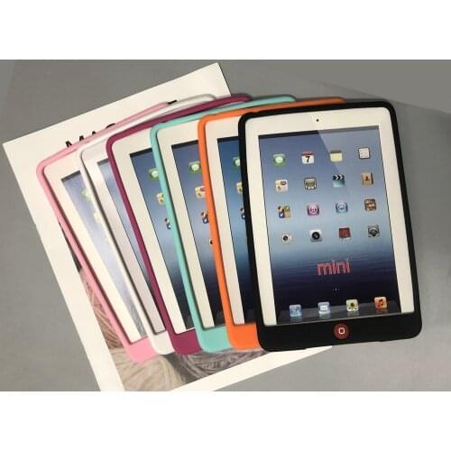 Colorful Soft Jelly Silicone Rubber TPU Case Gel Case Skin Shell For iPad Mini4 Mini5 Back Cover For iPad Mini 5 4