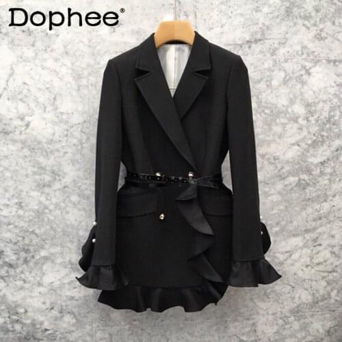 Женские двубортные пиджаки Dophee China At AliExpress