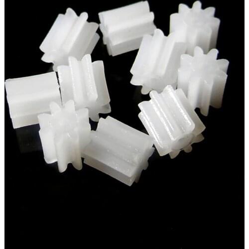 Main Shaft 80.8A 0.5 Modulus 8 Tooth 0.8MM Shaft Diameter Toy Gear 8-0.8A 0.5M Pinions (100pcs/ Lot)