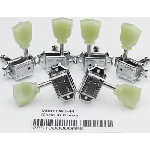 Chromium plating Wilkinson WJ-44 3x3 Deluxe Vintage Tuners Tuning Keys Machine Head for LP Guitar