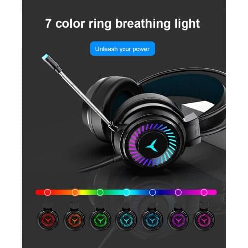 3.5mm Gaming Headset w/LED Light, 4D Stereo Surround Sound, G58 Gaming Headphones with Noise Cancelling Mic for PC Laptop